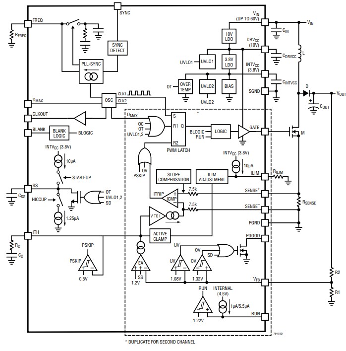 Block Diagram - Analog Devices Inc. LTC7840 Boost Controllers